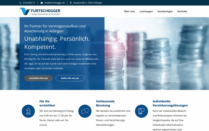 Screenshot of furtschegger.de