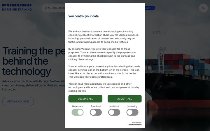 Screenshot of furunotraining.com