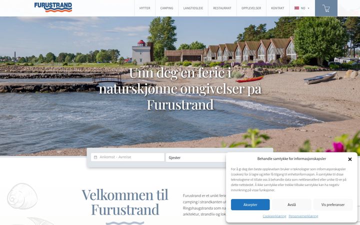 Screenshot of furustrand.no
