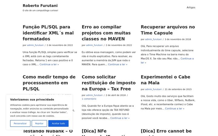 Screenshot of furutani.com.br
