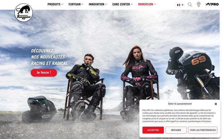 Screenshot of furygan.com