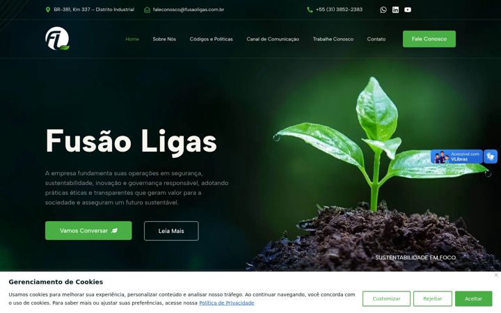 Screenshot of fusaoligas.com.br