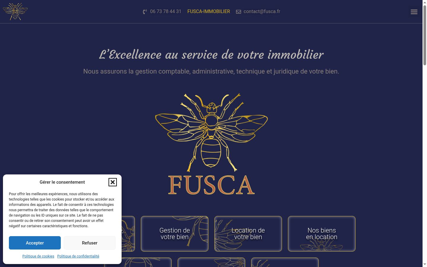 Screenshot tal-banner tal-kunsens muri qabel kwalunkwe interazzjoni