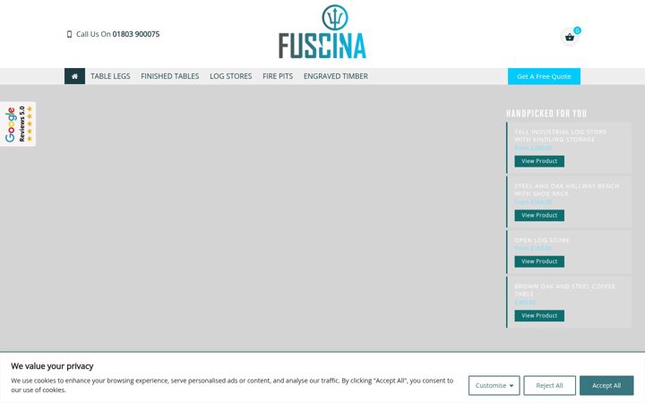 Screenshot of fuscina.co.uk