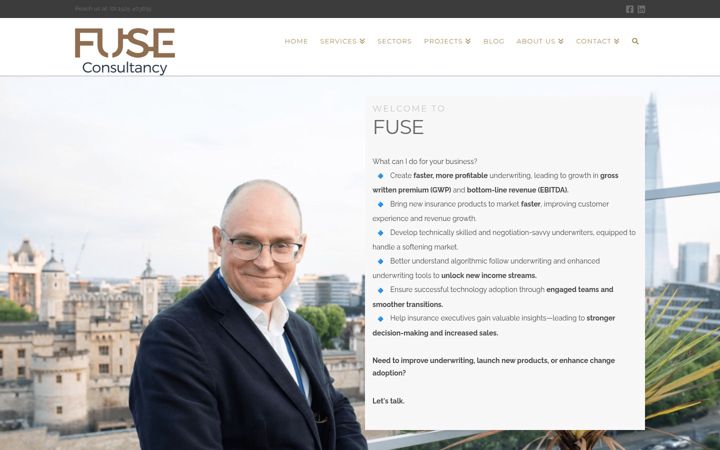 Screenshot of fuse-consultancy.co.uk