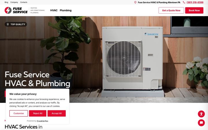 Screenshot of fuse-pa.com