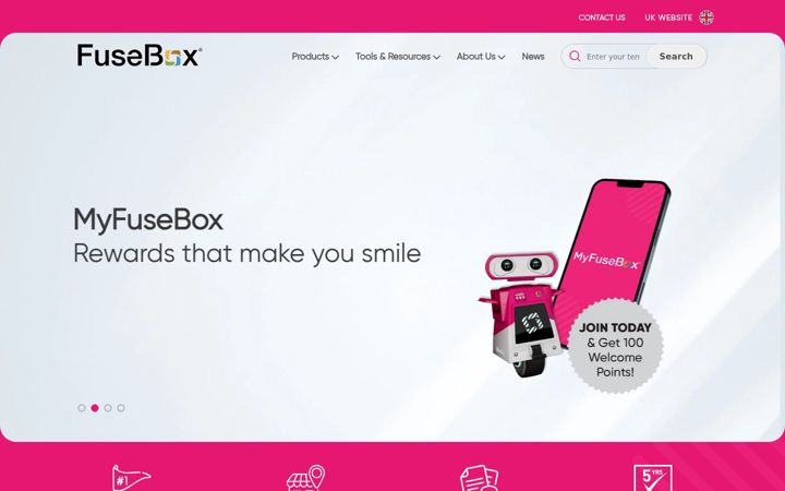 Screenshot of fusebox.co.uk