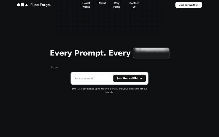 Screenshot of fuseforge.ai