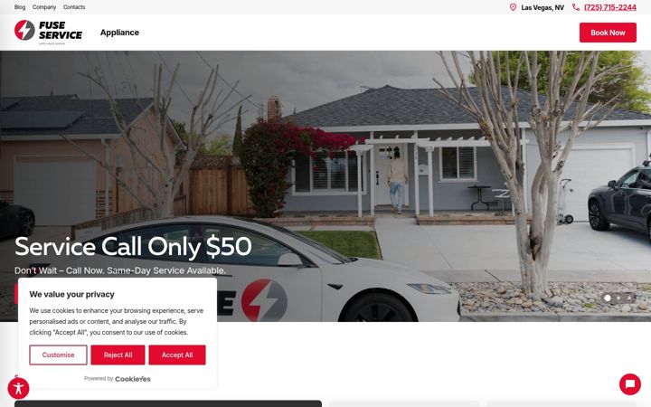 Screenshot of fuselv.com