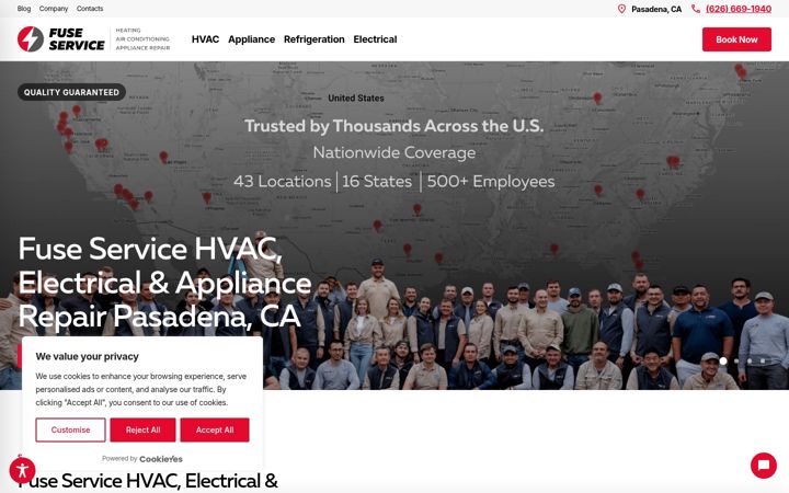 Screenshot of fusepasadena.com