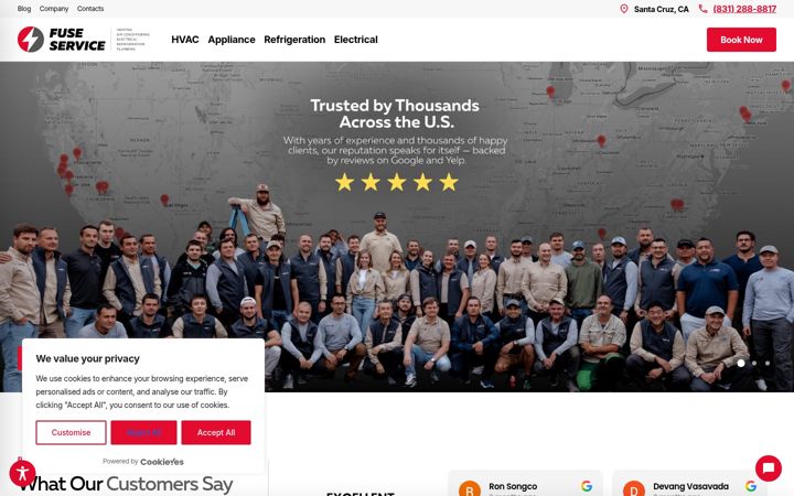 Screenshot of fusesantacruz.com