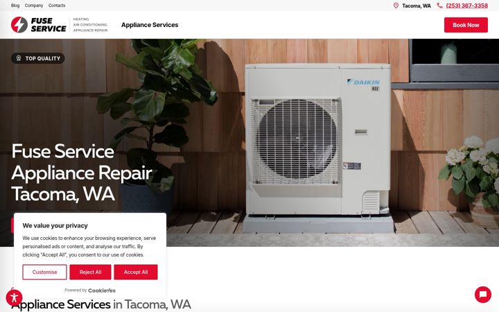 Screenshot of fusetacoma.com