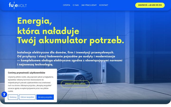 Screenshot of fusevolt.pl