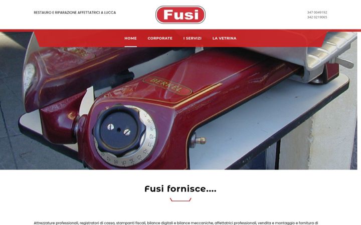 Screenshot of fusi.lucca.it