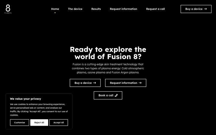 Screenshot of fusi8n.com