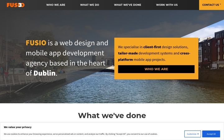 Screenshot of fusio.net