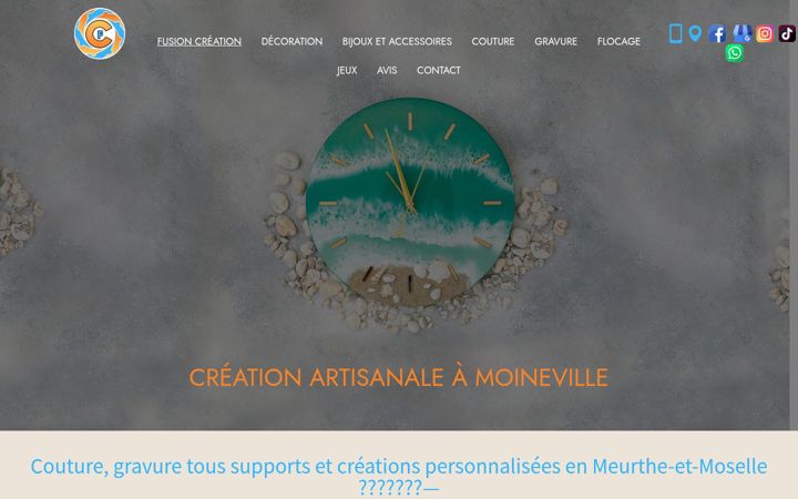 Screenshot of fusion-creation.fr
