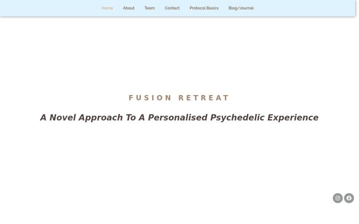 Screenshot of fusion-retreat.com