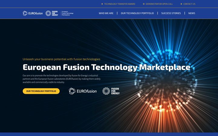 Screenshot of fusion-technology-transfer.europa.eu