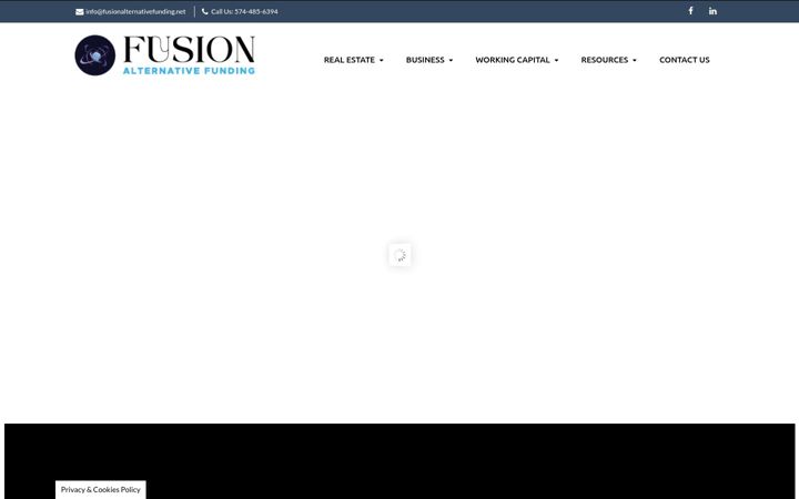 Screenshot of fusionalternativefunding.net
