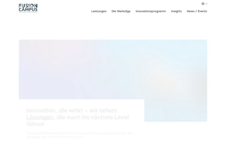 Screenshot of fusioncampus.de