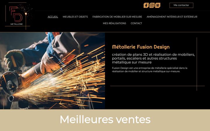 Screenshot of fusiondesign.fr