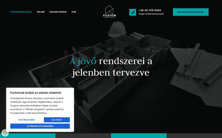 Screenshot of fusiondesign.hu