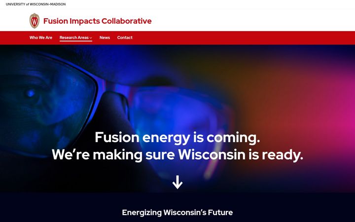 Capture d'écran de fusionimpacts.wisc.edu