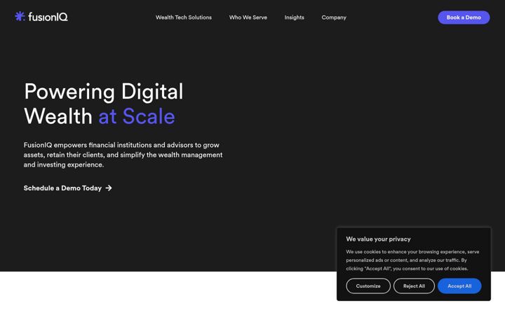 Screenshot of fusioniq.io
