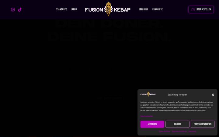Screenshot of fusionkebap.de