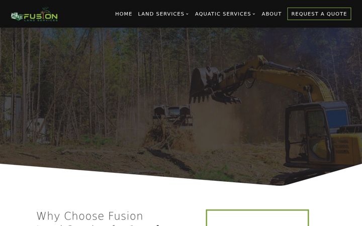 Screenshot of fusionlandservice.com