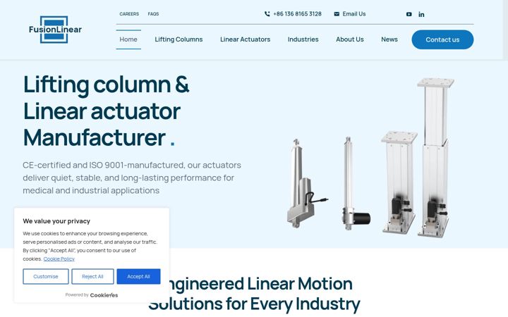Screenshot of fusionlinear.com