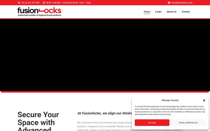 Screenshot of fusionlocks.co.uk