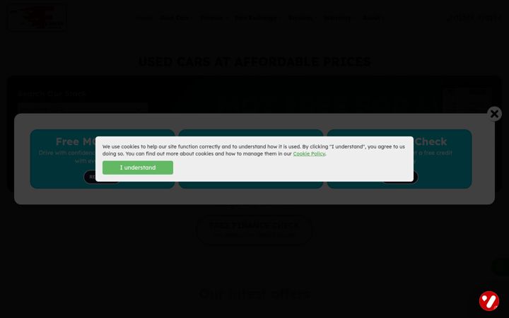 Screenshot of fusionmotors.co.uk