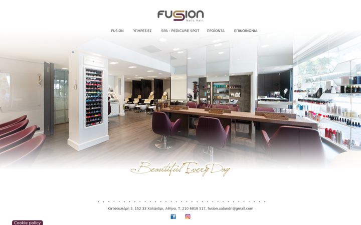 Screenshot of fusionnail.gr