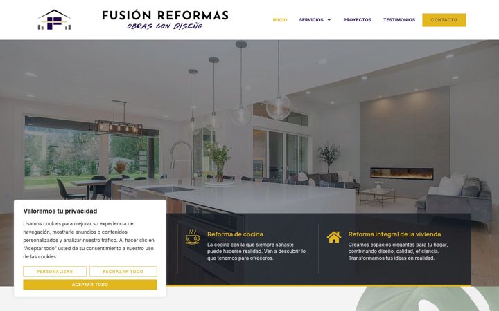 Screenshot of fusionreformas.com