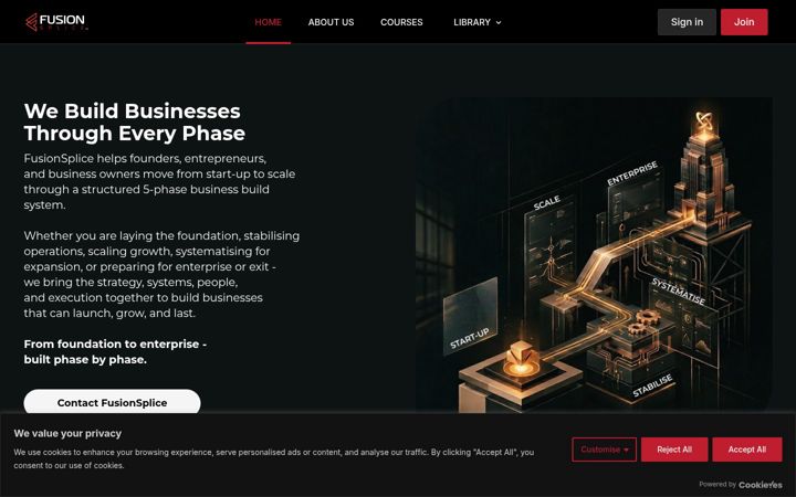 Screenshot of fusionsplice.ai