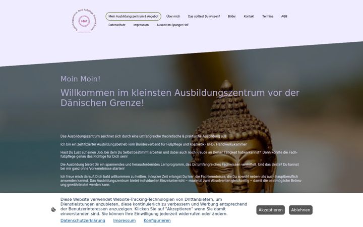 Screenshot of fuss-kosmetik-fachschule.de