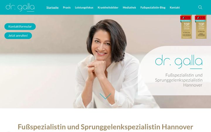 Screenshot of fuss-spezialistin.de