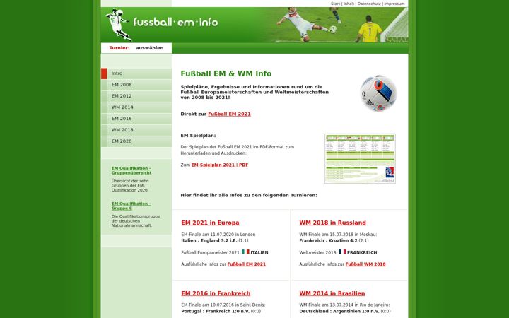 Skærmbillede af fussball-em-info.de