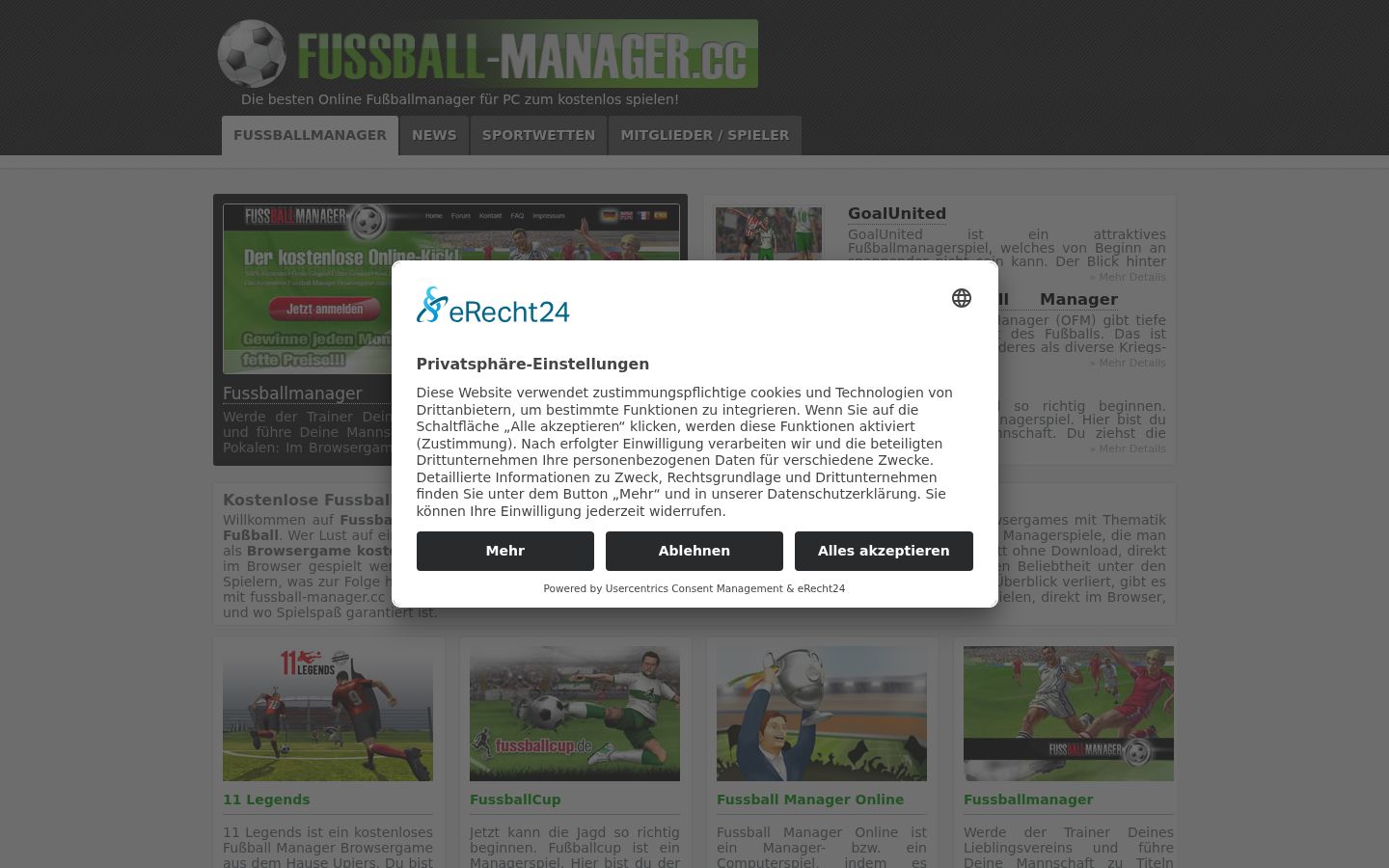 Screenshot tal-banner tal-kunsens muri qabel kwalunkwe interazzjoni