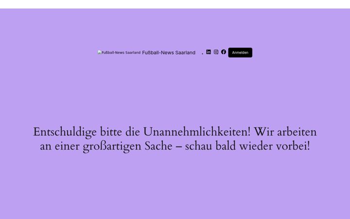 Skærmbillede af fussball-news-saarland.de