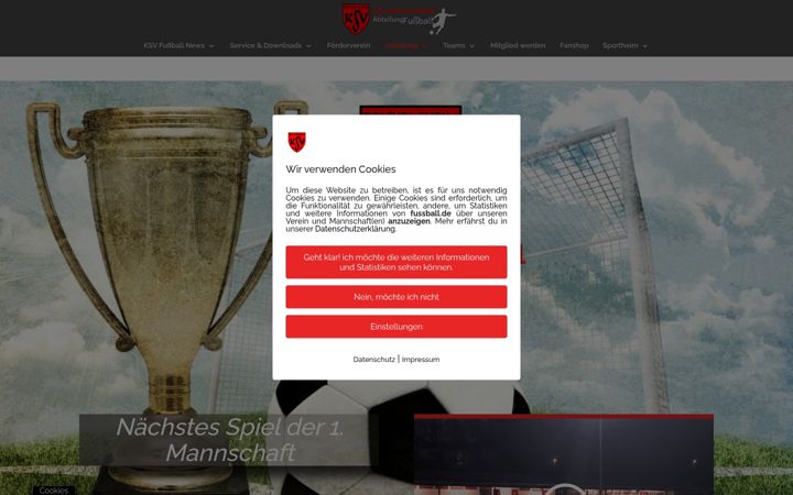 Screenshot of fussball-reichelsheim.de