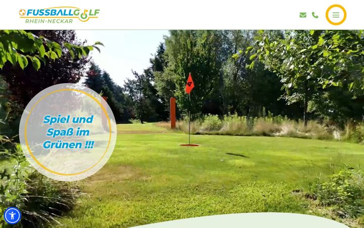 Screenshot of fussballgolf-rhein-neckar.de