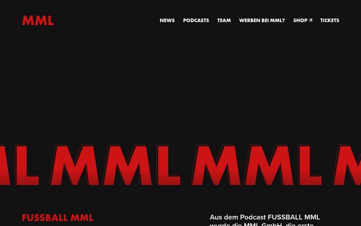 Posnetek zaslona fussballmml.de