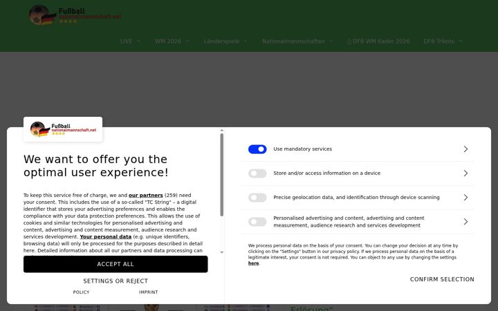 Screenshot of fussballnationalmannschaft.net