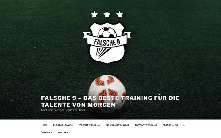 Screenshot of fussballschule-falsche9.de