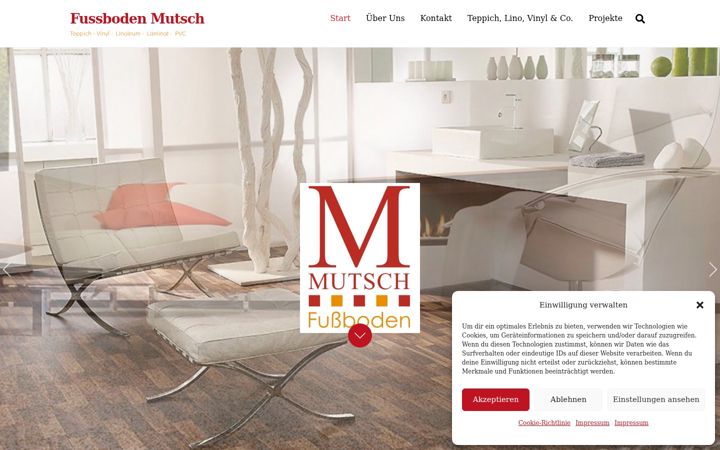 Screenshot of fussboden-mutsch.de