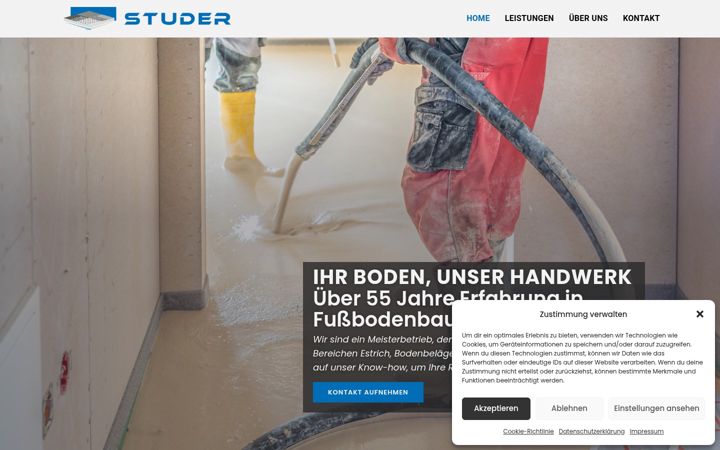 Screenshot of fussbodenbau-studer.de