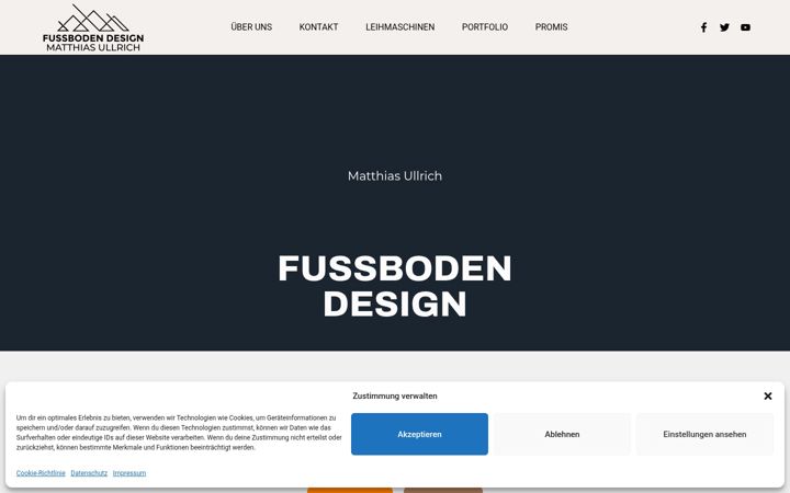 Screenshot of fussbodendesign-schleswig.de